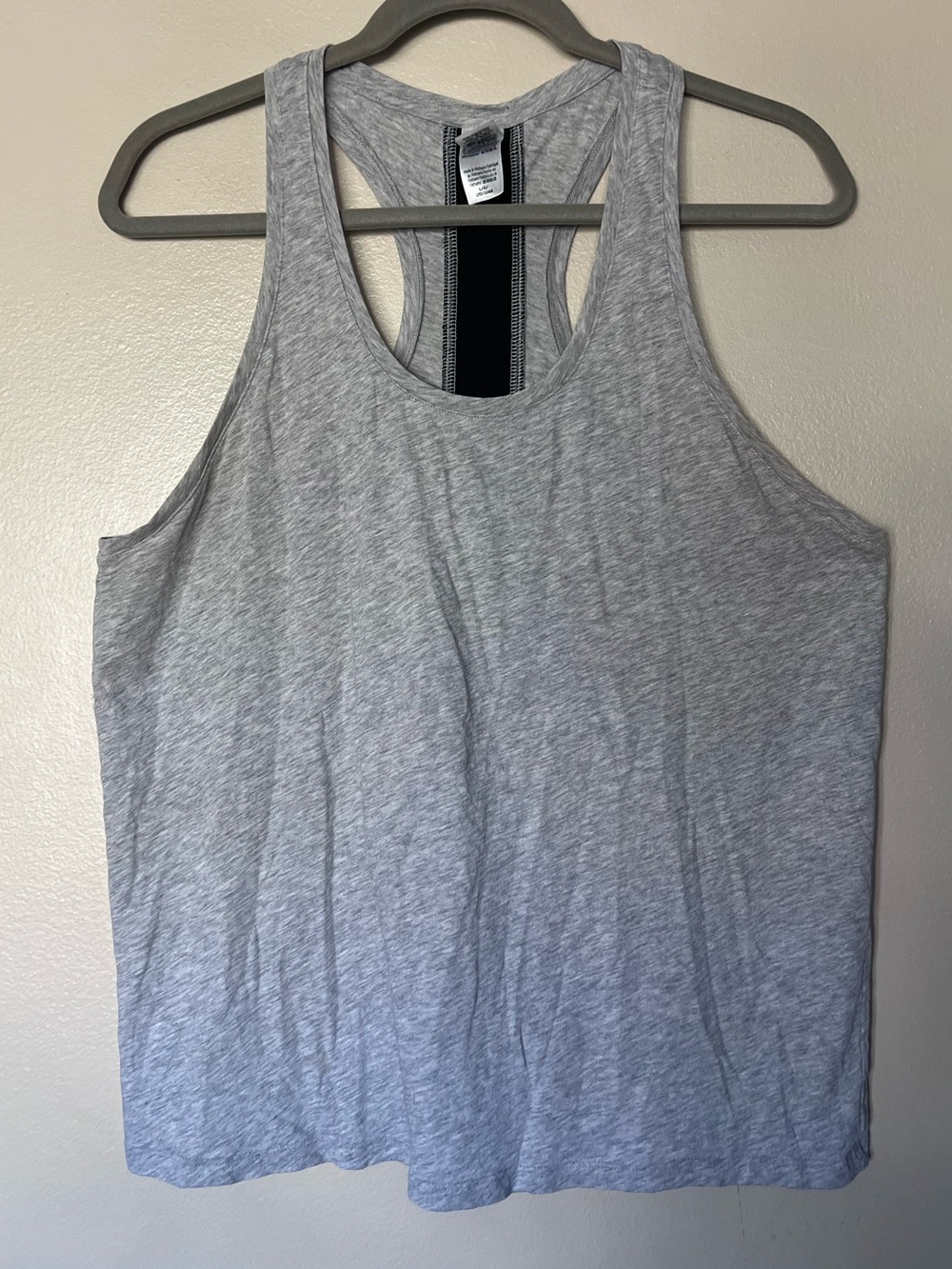 Gray Racerback Tank Top - Picture 1 of 3